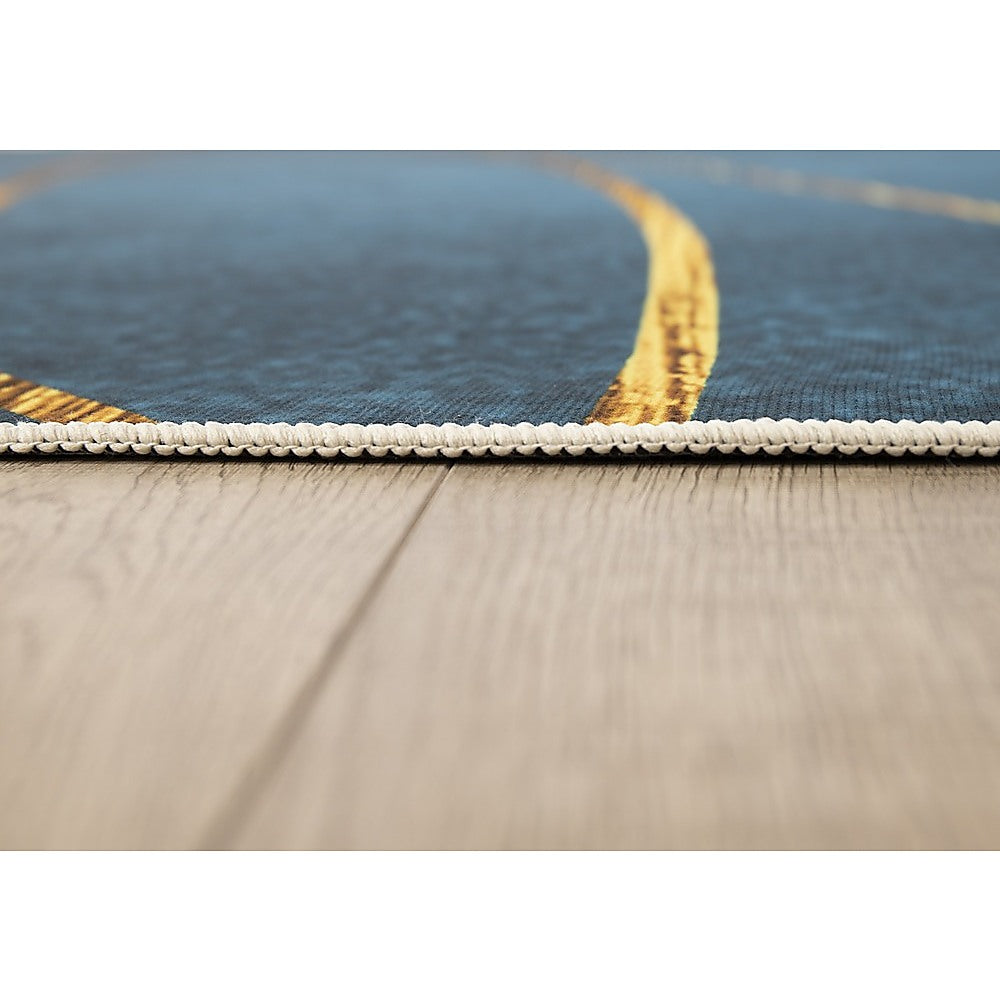 200x300cm Large Floor Teal Blue Rug – Modern Area Carpet for Bedroom, Living Room, Lounge or Home Décor Mat 5