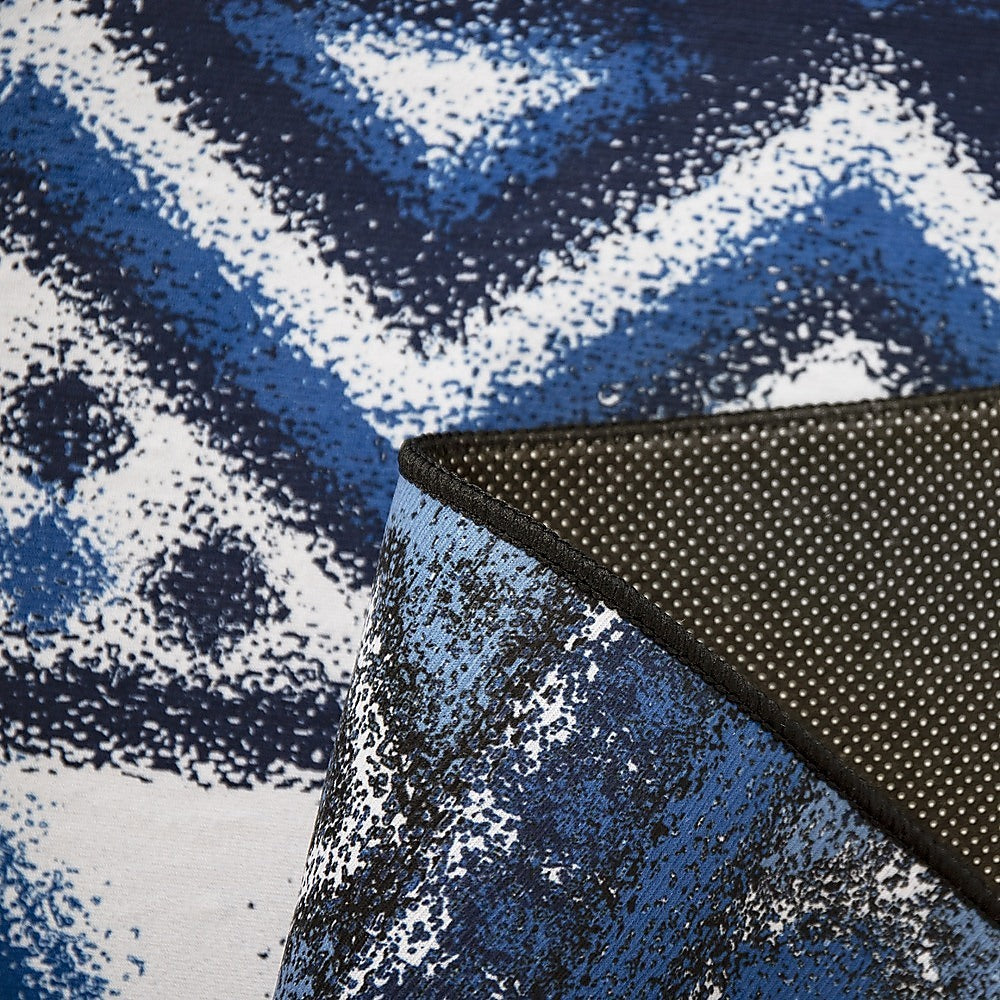 200x300cm Large Floor Blue Ethnic Rug – Modern Area Carpet for Bedroom, Living Room, Lounge or Home Décor Mat 7