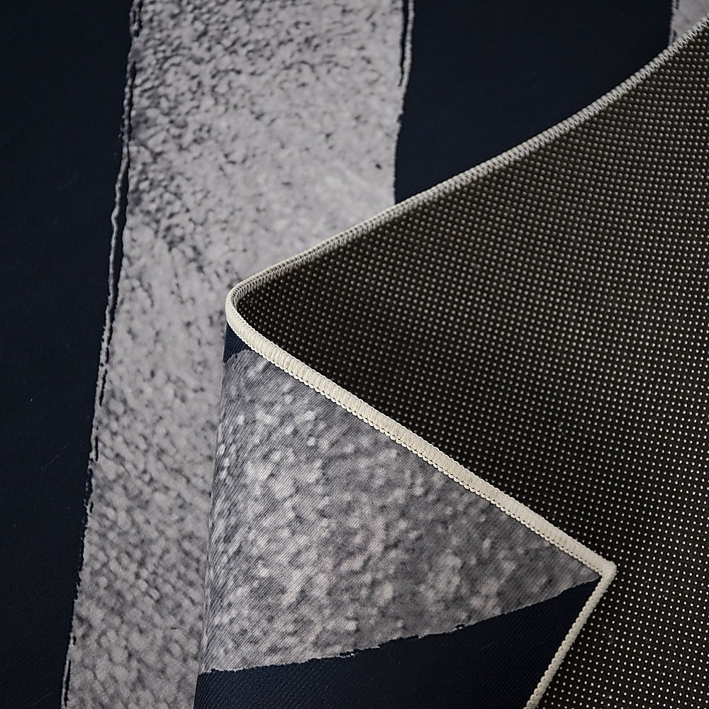 200x300cm Large Floor Blue Chevron Stripes Rug – Modern Area Carpet for Bedroom, Living Room, Lounge or Home Décor Mat 6