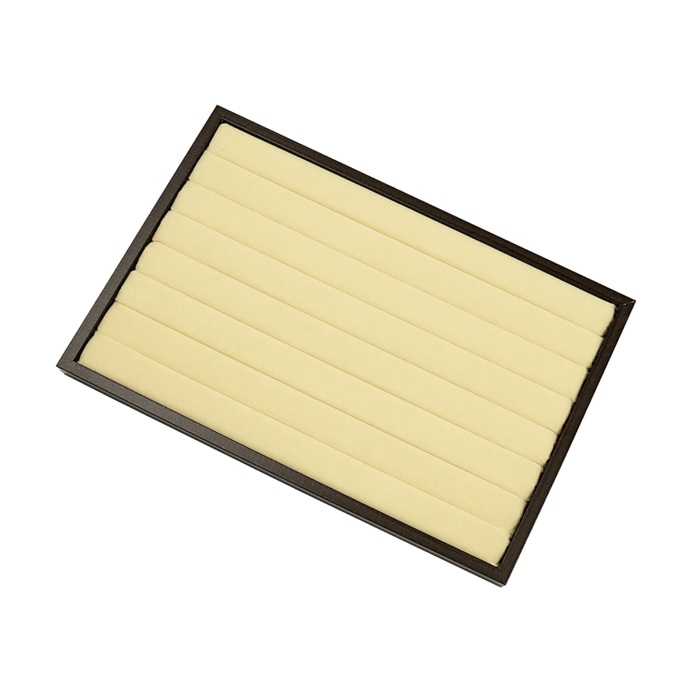 7 Slot Velvet Ring Earring Tray Storage Jewellery Display Display Stackable 4