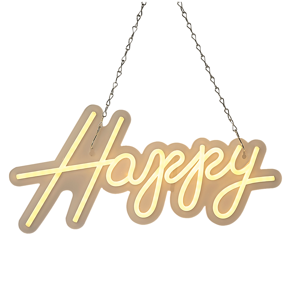Happy Birthday Neon Sign Hanging Glowing Party Decoration 4