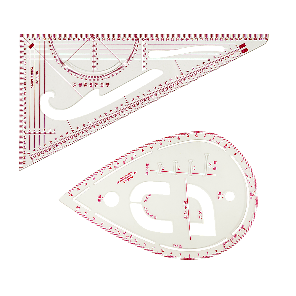 9pc French Curve Ruler Set DIY Sewing Pattern Measuring Tool for Dressmaker 8