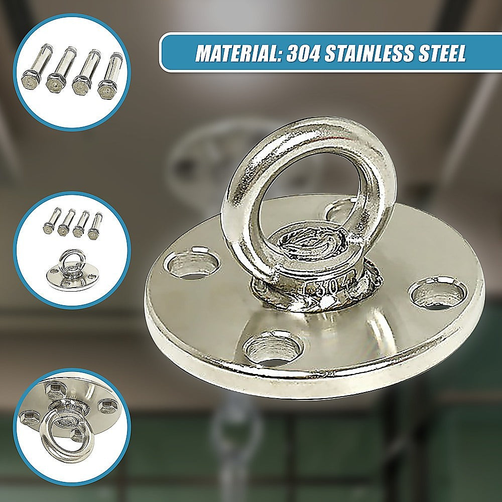 304 Stainless Steel Suspension Hook Wall Ceiling Mount Hanger Anchor Bracket 7