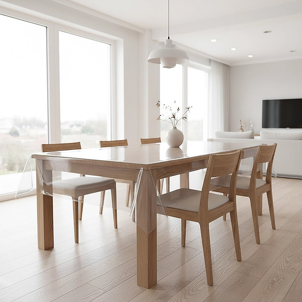 PVC Tablecloth Protector Table Cover Dining Table Cloth Plastic 2800x1170mm 2.0mm 5