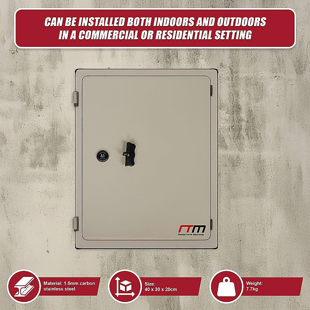 Carbon Steel Electrical Enclosure Box IP65 Wall Mount 400 x 300 x 200 mm 12