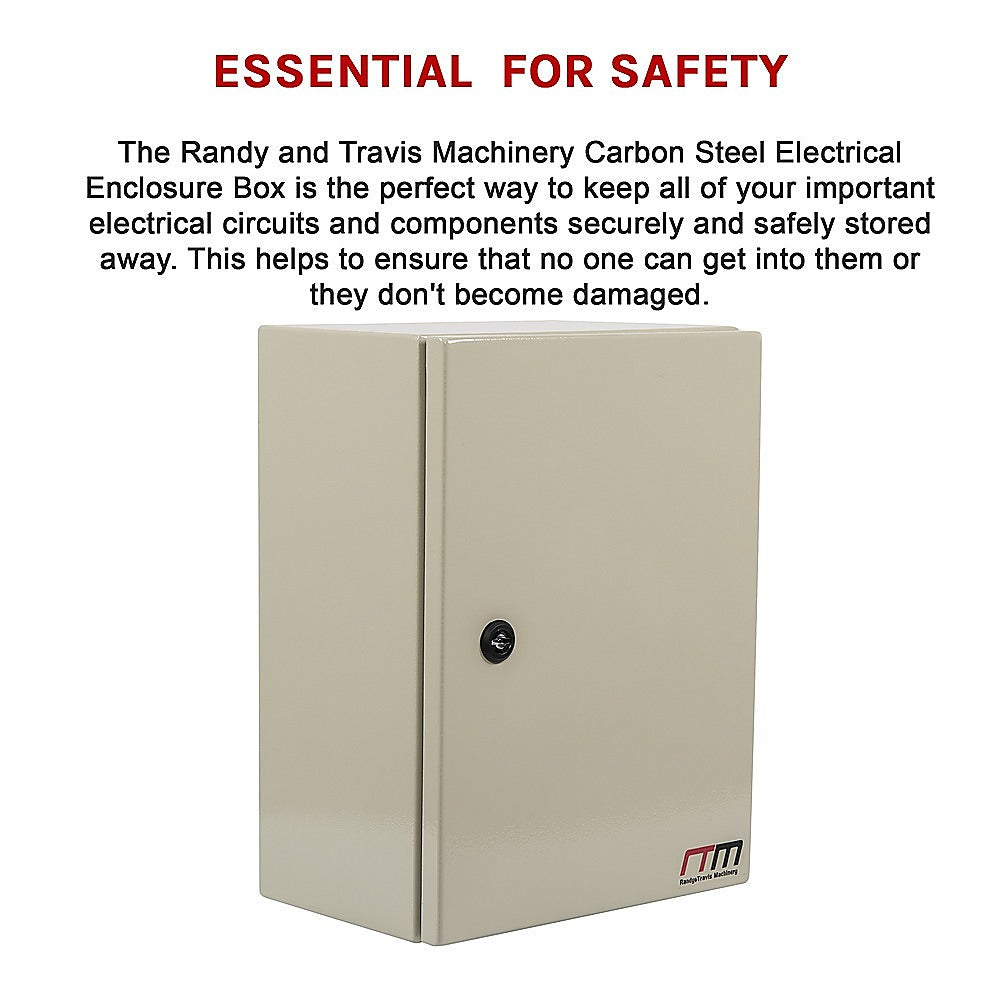Carbon Steel Electrical Enclosure Box IP65 Wall Mount 400 x 300 x 200 mm 14