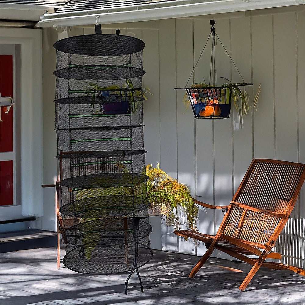 Herb Drying Rack Net 8 Layer Dryer Mesh Hanging Dryer Rack Zipper Dry Rack 6