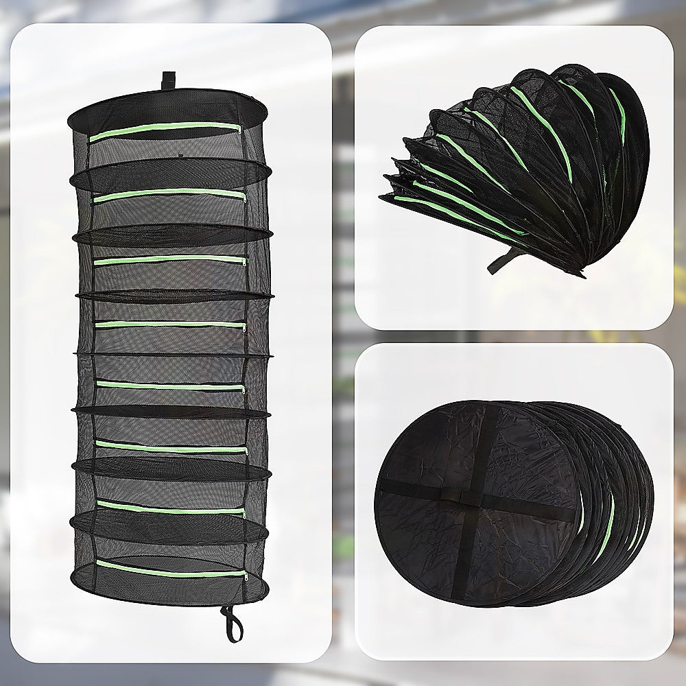 Herb Drying Rack Net 8 Layer Dryer Mesh Hanging Dryer Rack Zipper Dry Rack 9