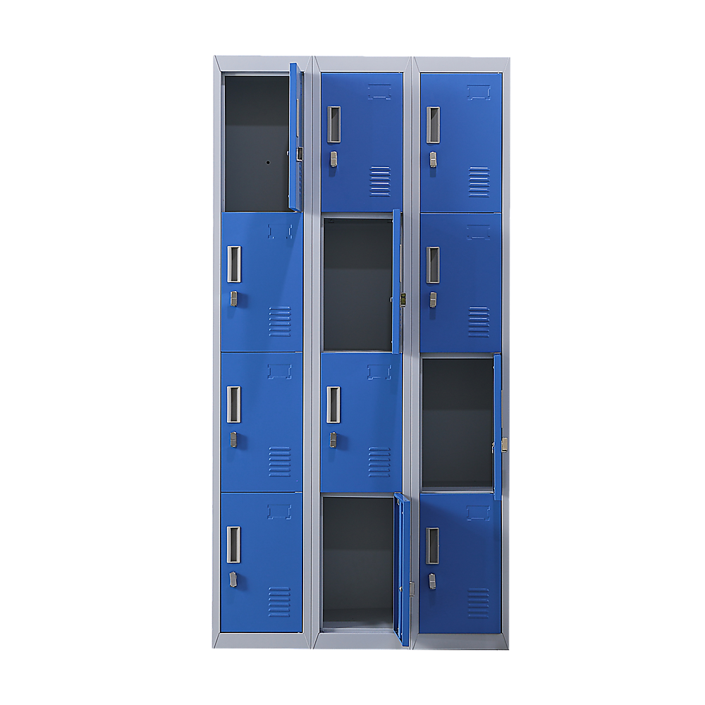 12-Door Locker for Office Gym Shed School Home Storage - Padlock-operated 5