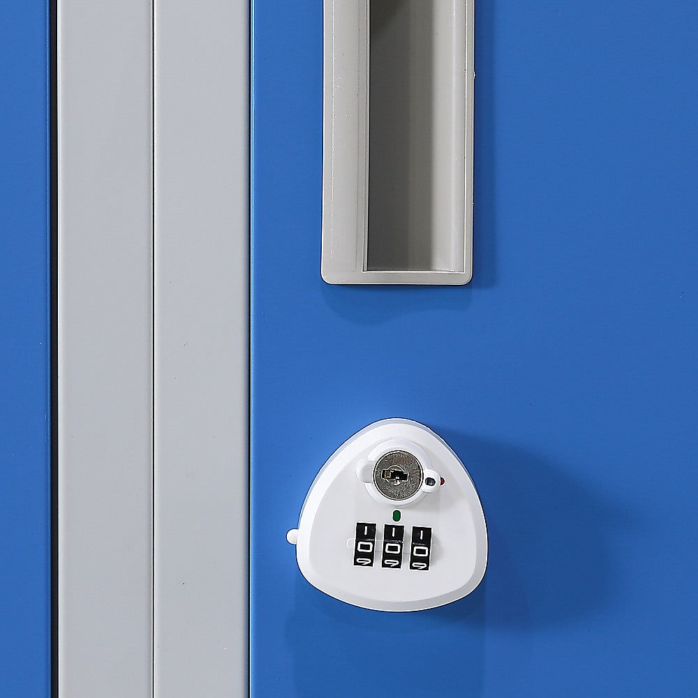 12-Door Locker for Office Gym Shed School Home Storage - 3-Digit Combination Lock 6