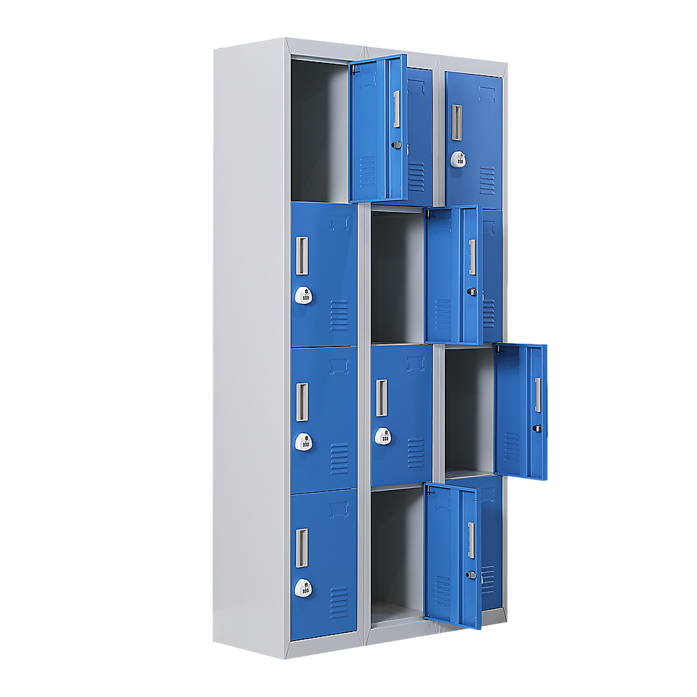 12-Door Locker for Office Gym Shed School Home Storage - 3-Digit Combination Lock 10