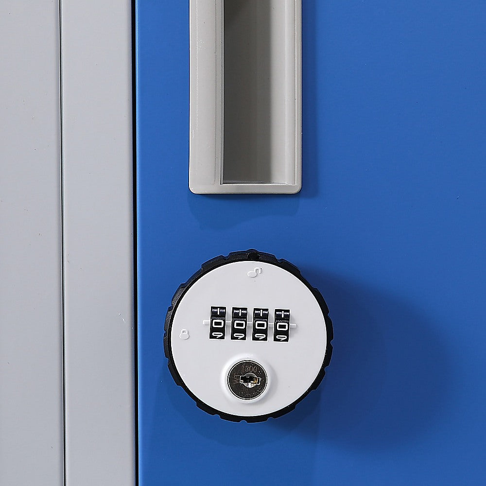 12-Door Locker for Office Gym Shed School Home Storage - 4-Digit Combination Lock 8