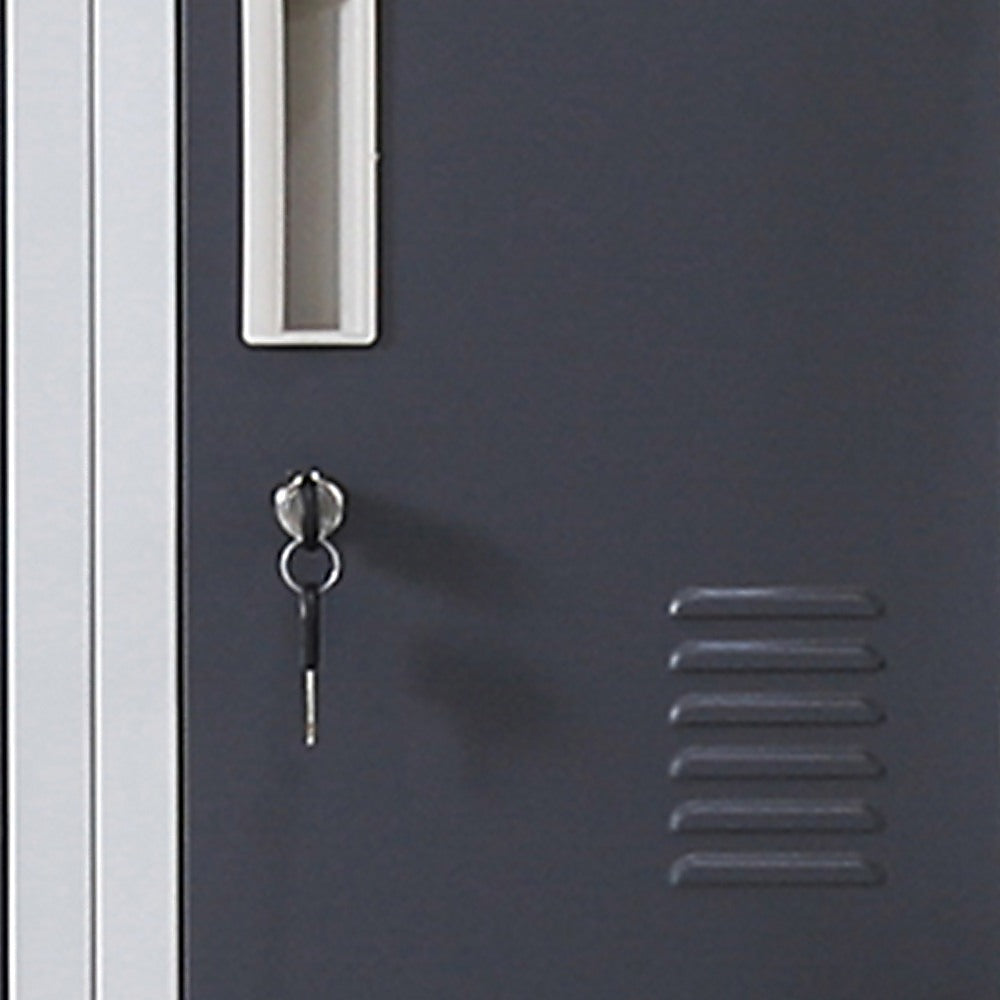 12-Door Locker for Office Gym Shed School Home Storage - Standard Lock with Keys 10