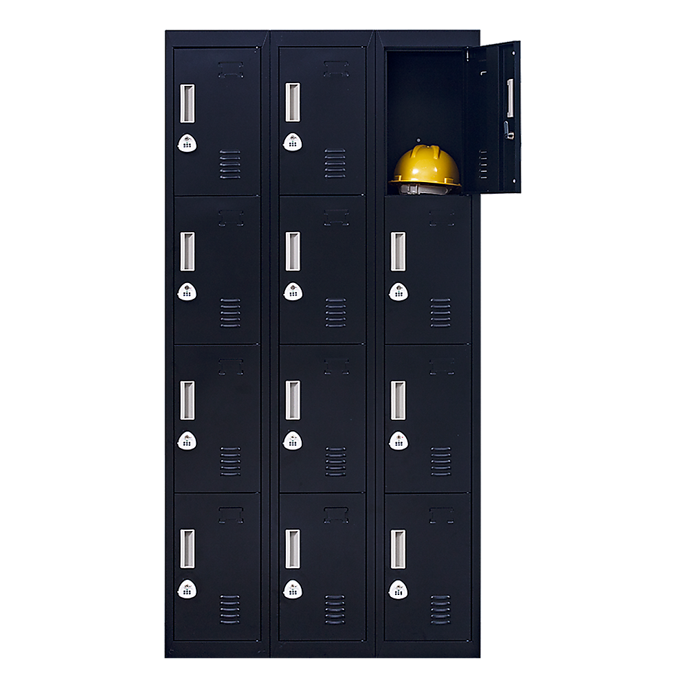 12-Door Locker for Office Gym Shed School Home Storage - 3-Digit Combination Lock 3
