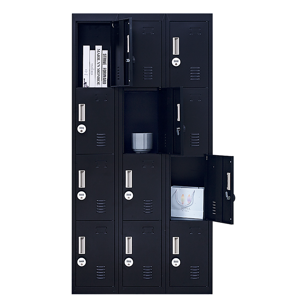 12-Door Locker for Office Gym Shed School Home Storage - 4-Digit Combination Lock 3