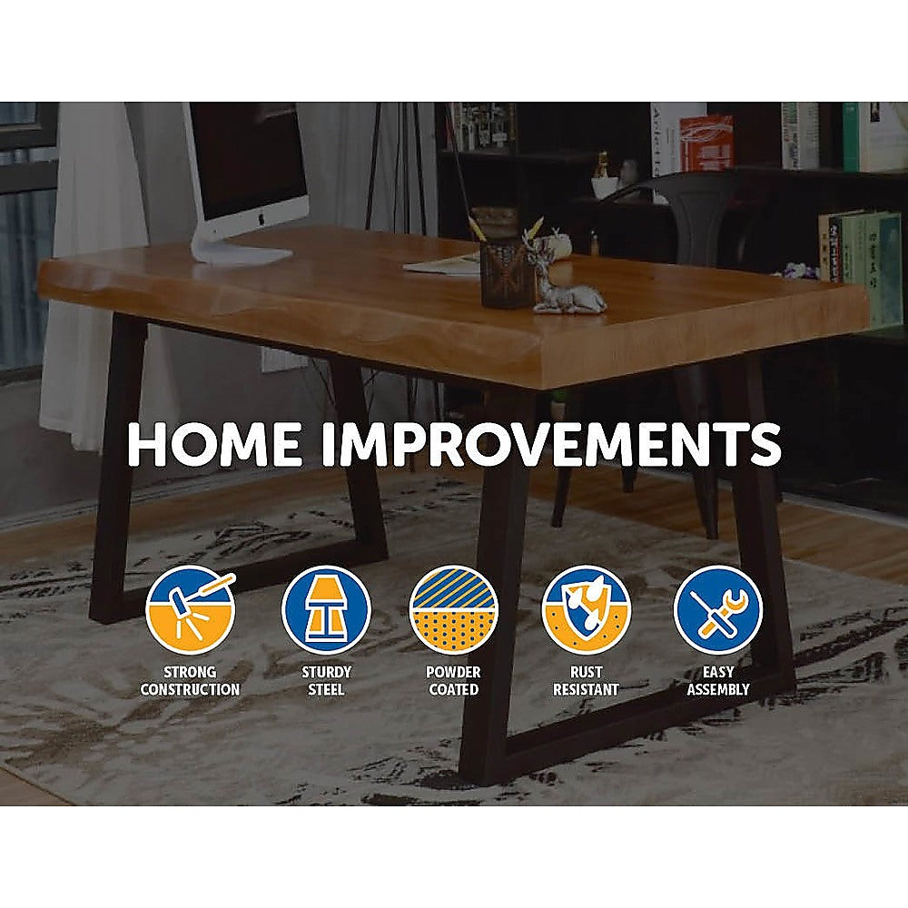 Trapezium Shaped Table Bench Desk Legs Retro Industrial Design Fully Welded 3