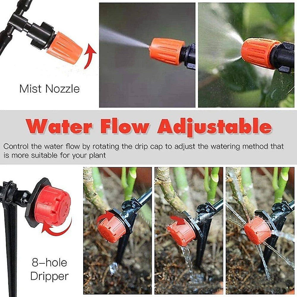 Drip Irrigation System Plant Self Garden Watering Hose Spray Kit 3