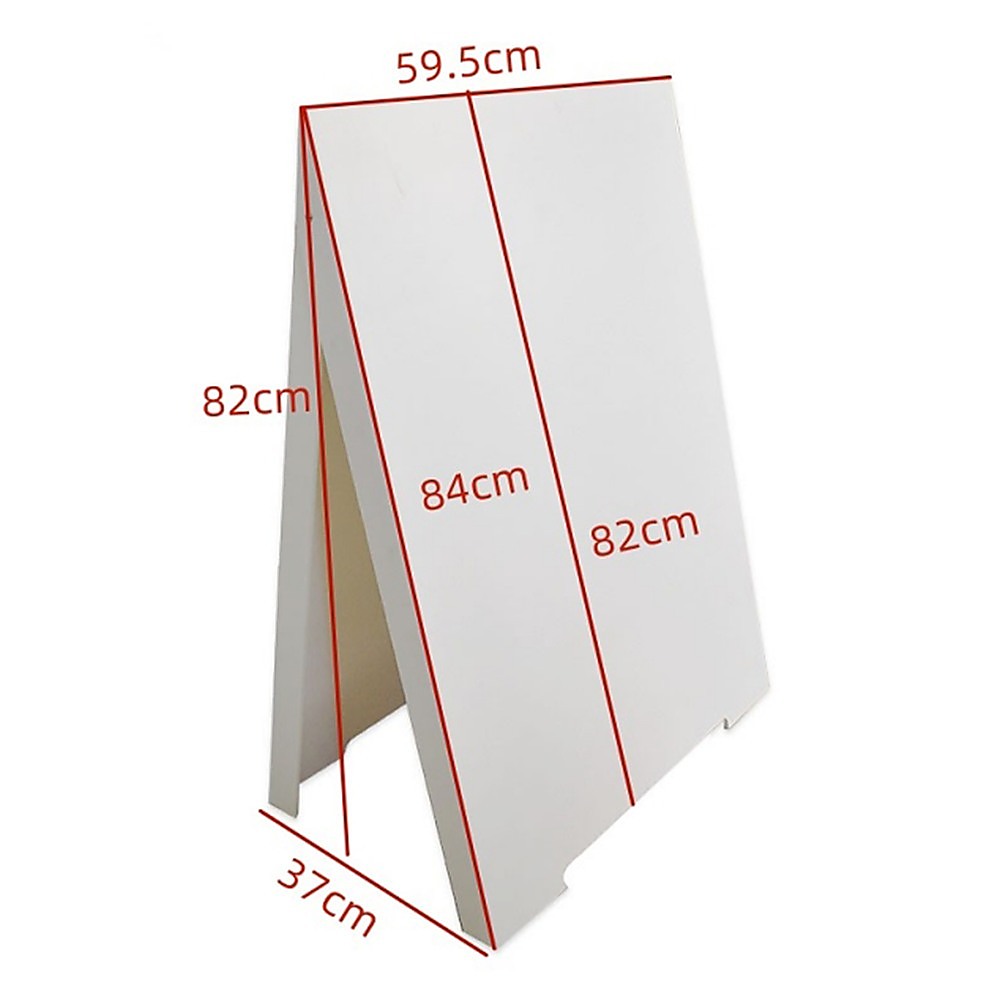 Double Side Sidewalk A-frame Sign Sandwich Board holds Graphic Plastic Panels 12