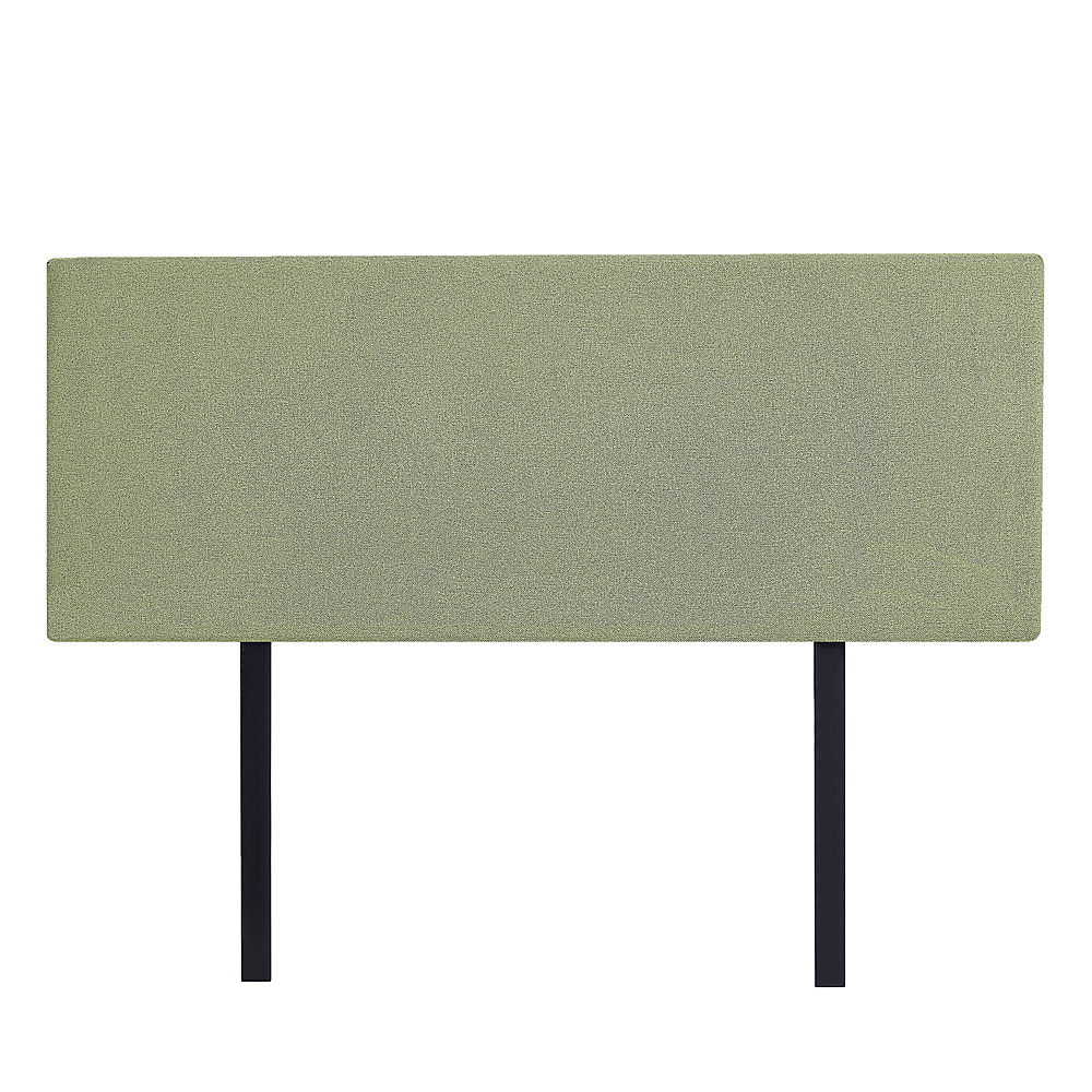 Linen Fabric Double Bed Deluxe Headboard Bedhead - Olive Green 4