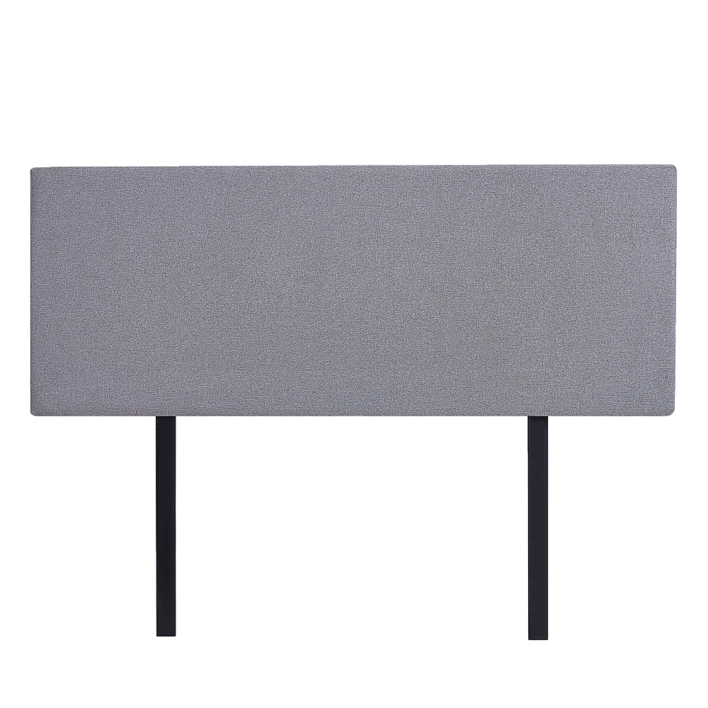 Linen Fabric Queen Bed Deluxe Headboard Bedhead - Slate Ash 4