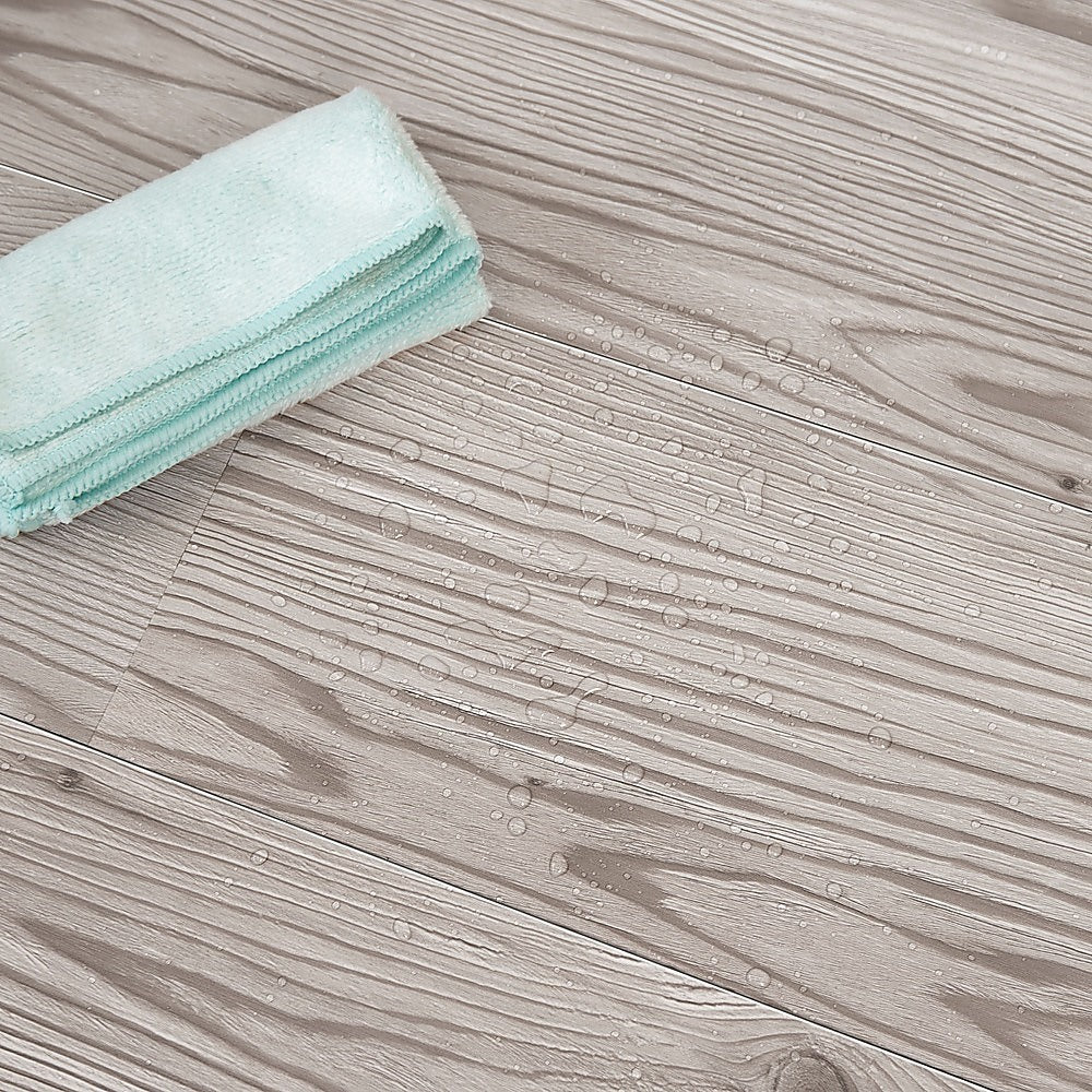 Vinyl Floor Tiles Self Adhesive Flooring Water Dyed Walnut Black Wood Grain 16 Pack 2.3SQM 3