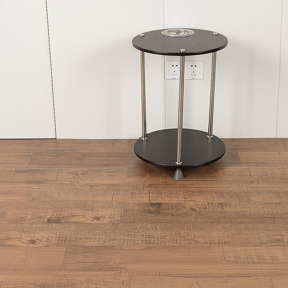 Vinyl Floor Tiles Self Adhesive Flooring Smoked Eucalyptus Wood Grain 16 Pack 2.3SQM 6