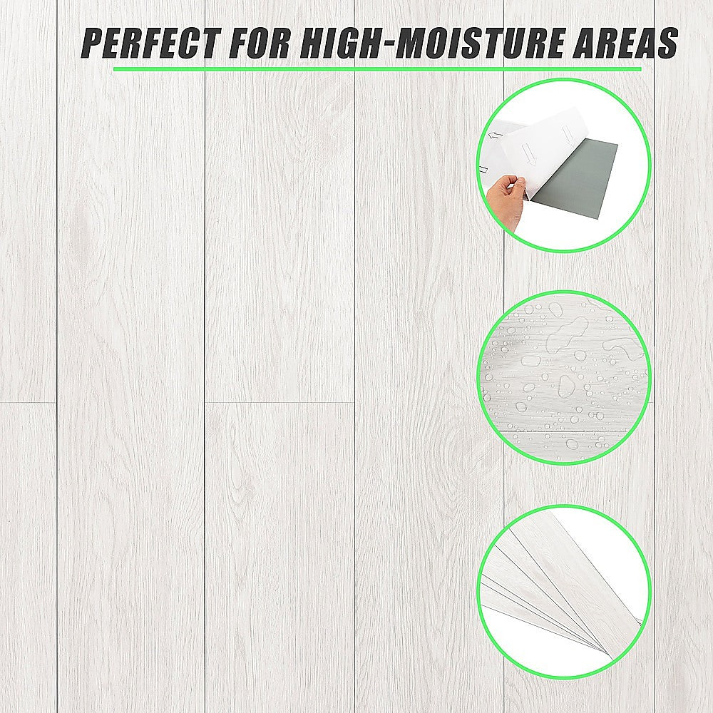 Vinyl Floor Tiles Self Adhesive Flooring Ramin Wood Grain 16 Pack 2.3SQM 9