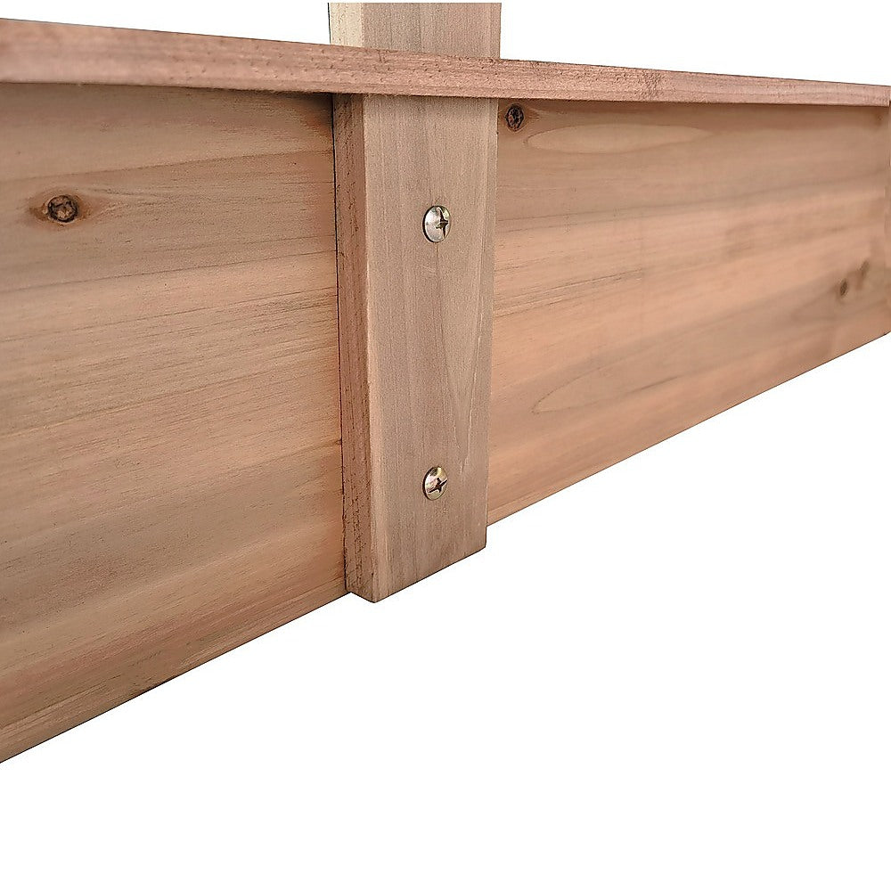 Kids Wooden Toy Sandpit with Adjustable Canopy 8