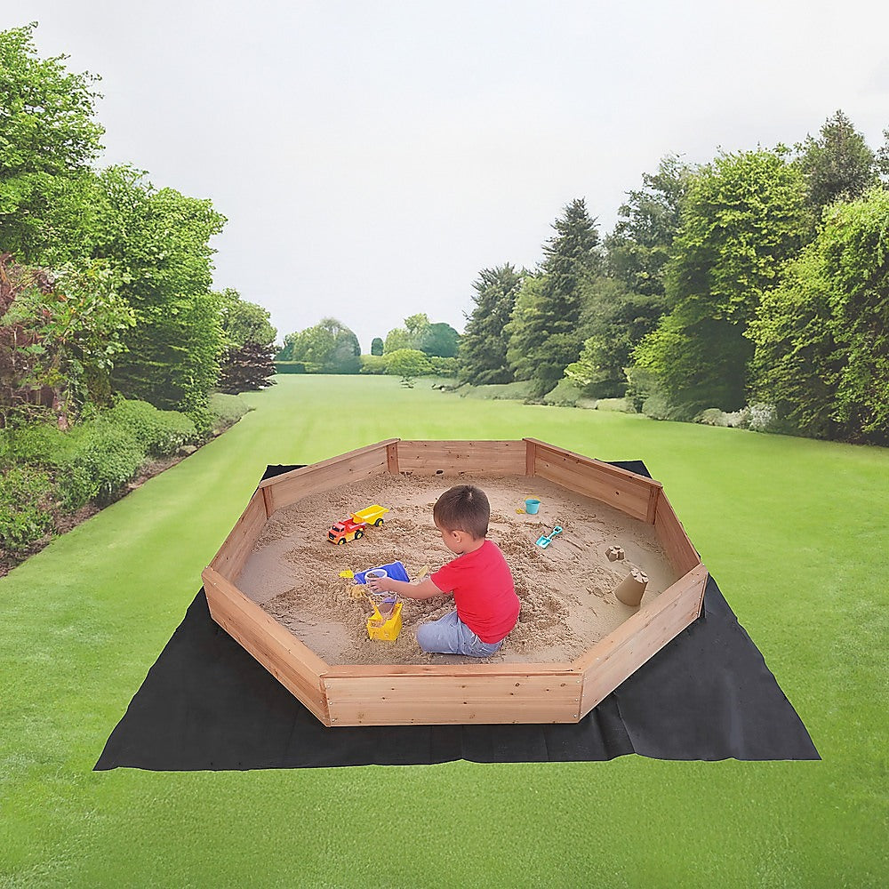 Kids Sand Pit Large Octagonal Wooden Sandpit 5