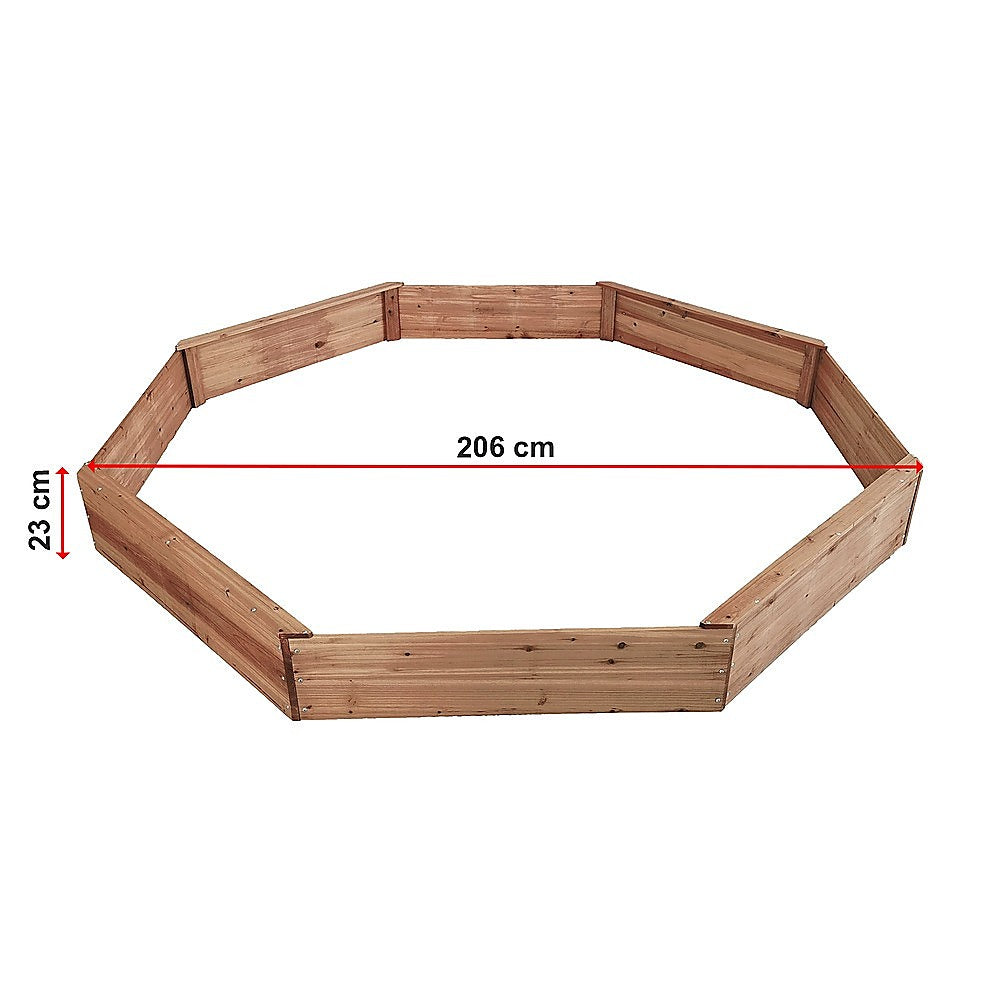 Kids Sand Pit Large Octagonal Wooden Sandpit 12