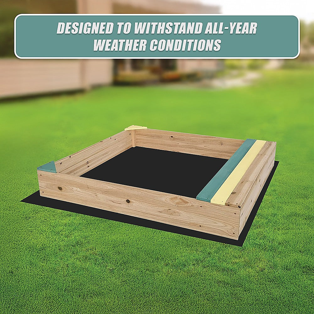 Wooden Kids Backyard Sandbox Children Outdoor Play Toy Sandpit 8