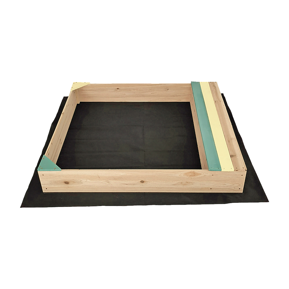 Wooden Kids Backyard Sandbox Children Outdoor Play Toy Sandpit 5