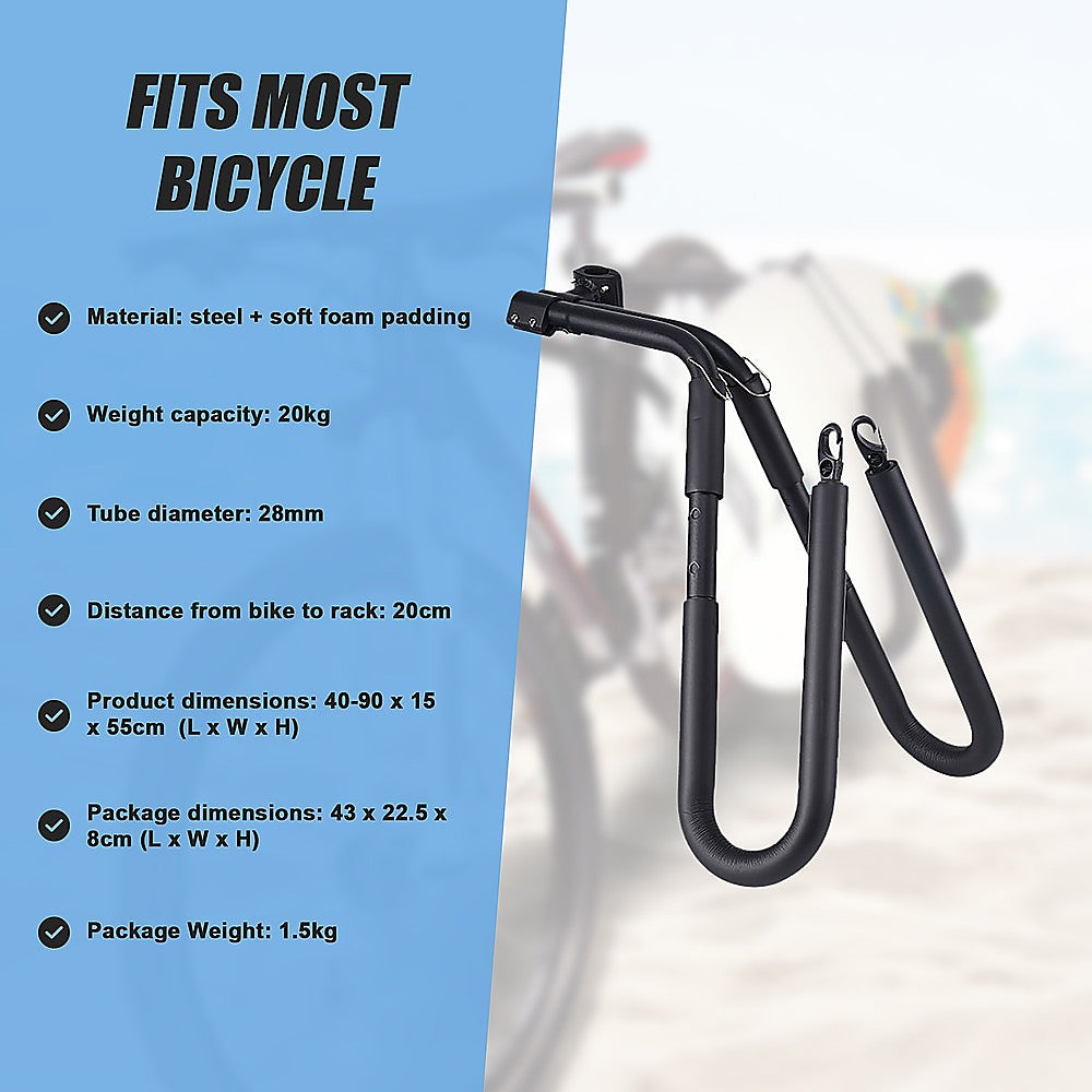 Adjustable Surfboard Skimboard Bicycle Bike Rack Carrier 10