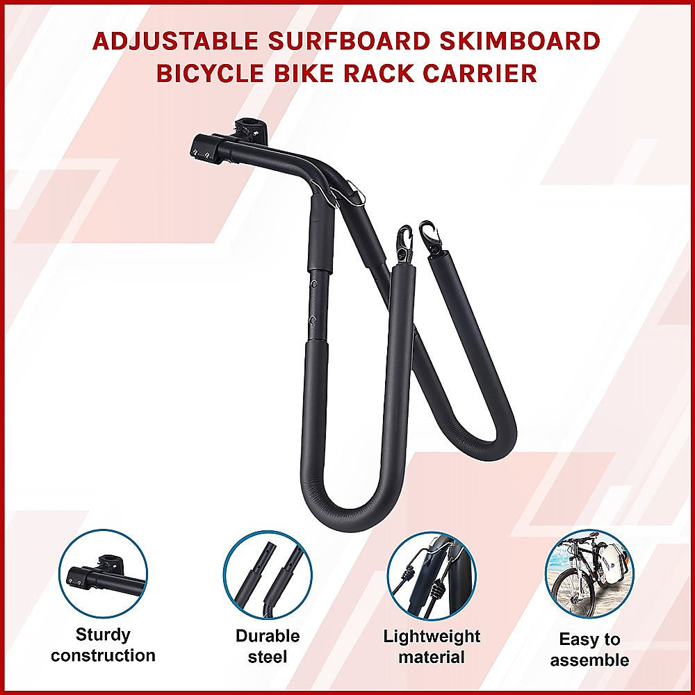 Adjustable Surfboard Skimboard Bicycle Bike Rack Carrier 4