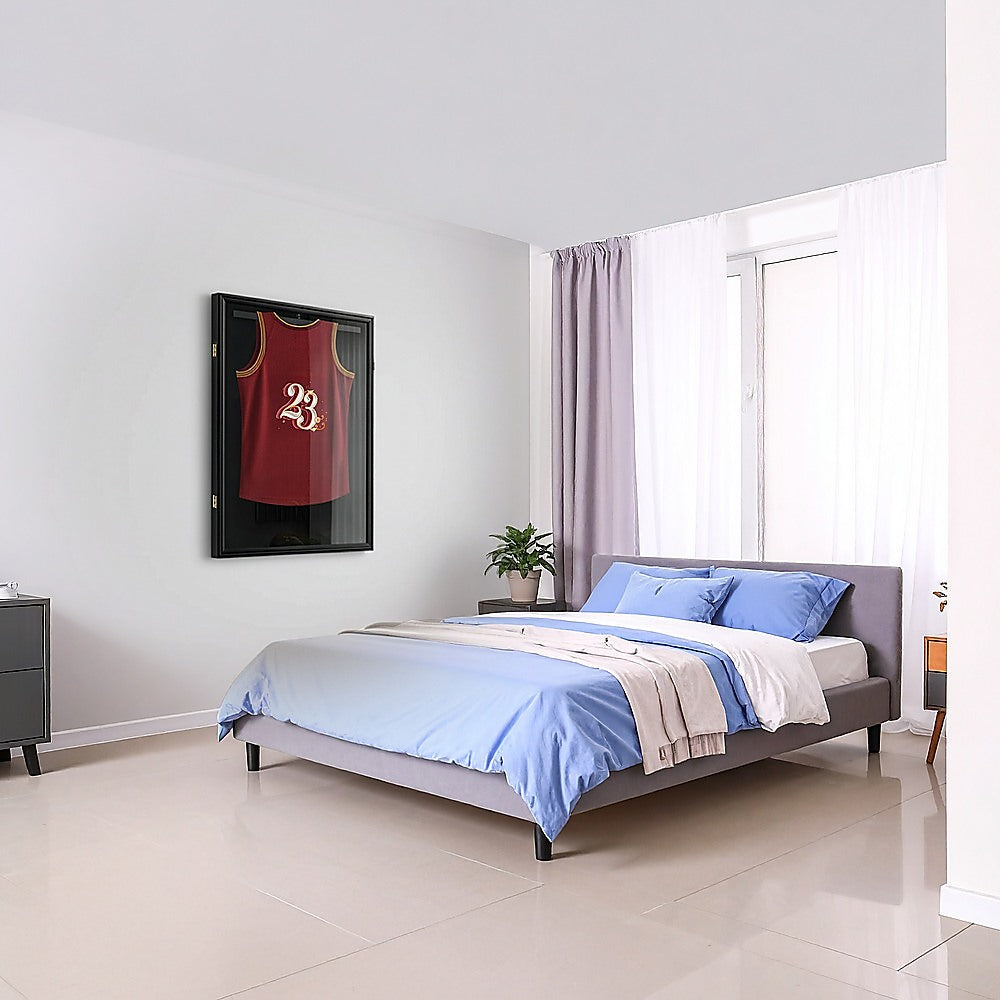 Wall Display/Case Lockable Rack 80cm Football Basketball Jersey Storage Box 7