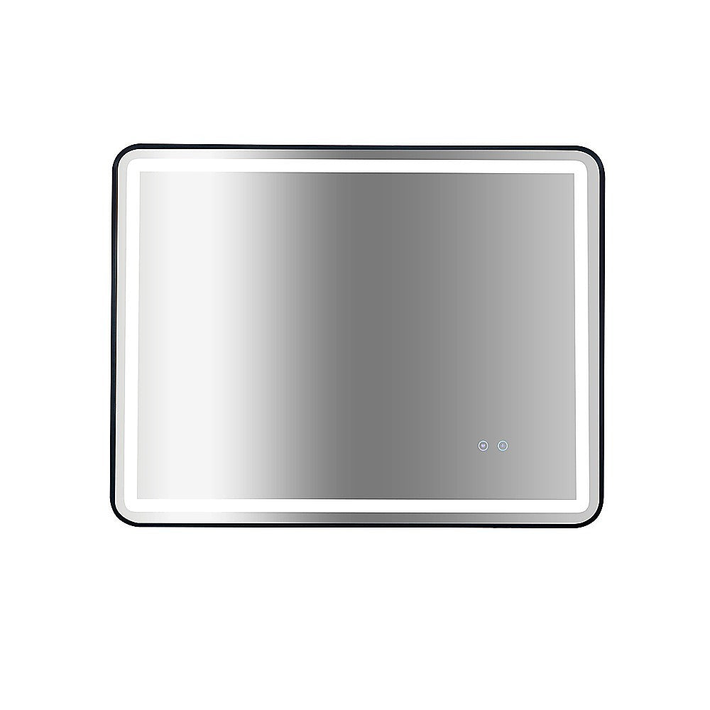 Rectangular Mirror LED Anti-Fog Illuminated Bathroom Living Room - 90x70cm