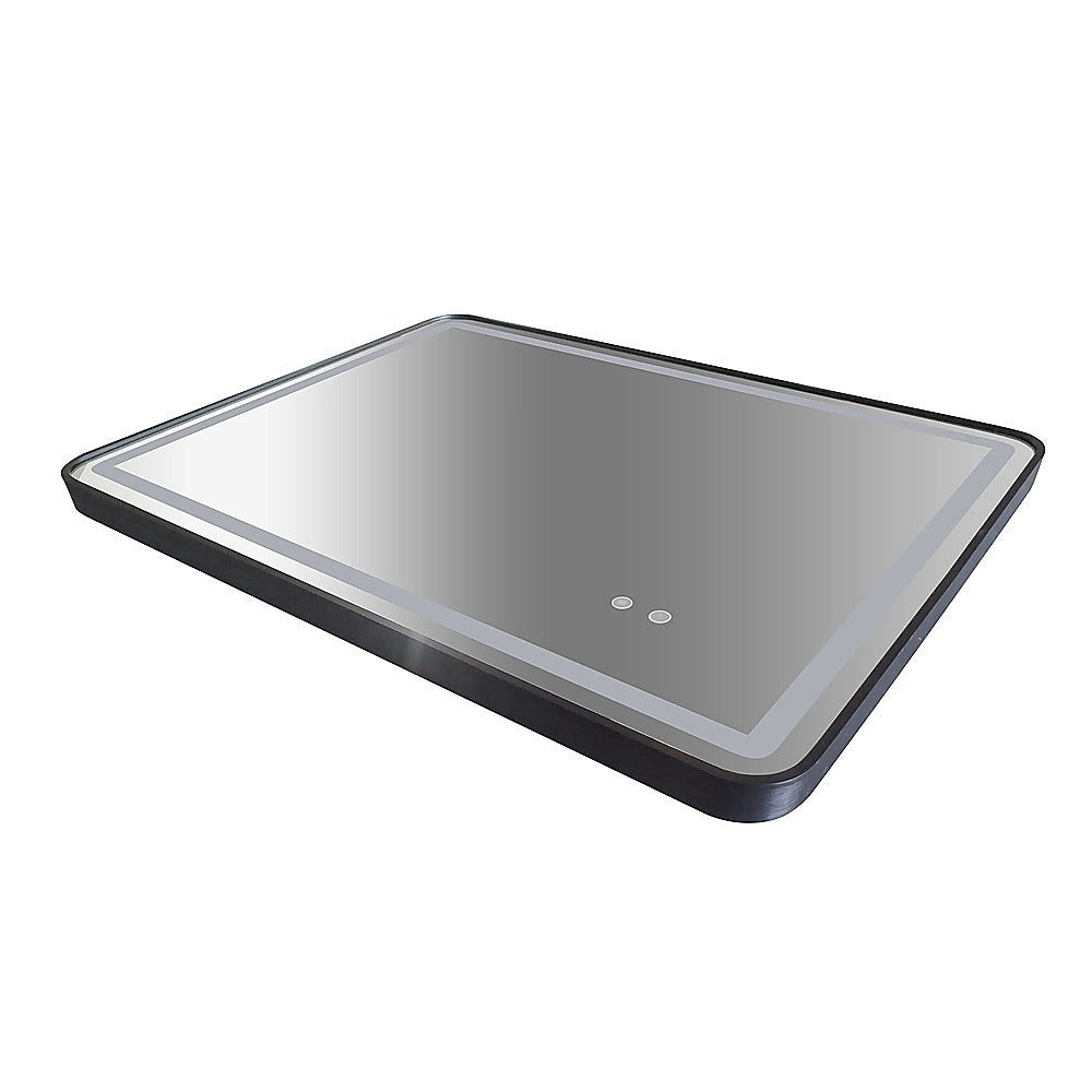 Rectangular Mirror LED Anti-Fog Illuminated Bathroom Living Room - 90x70cm 4