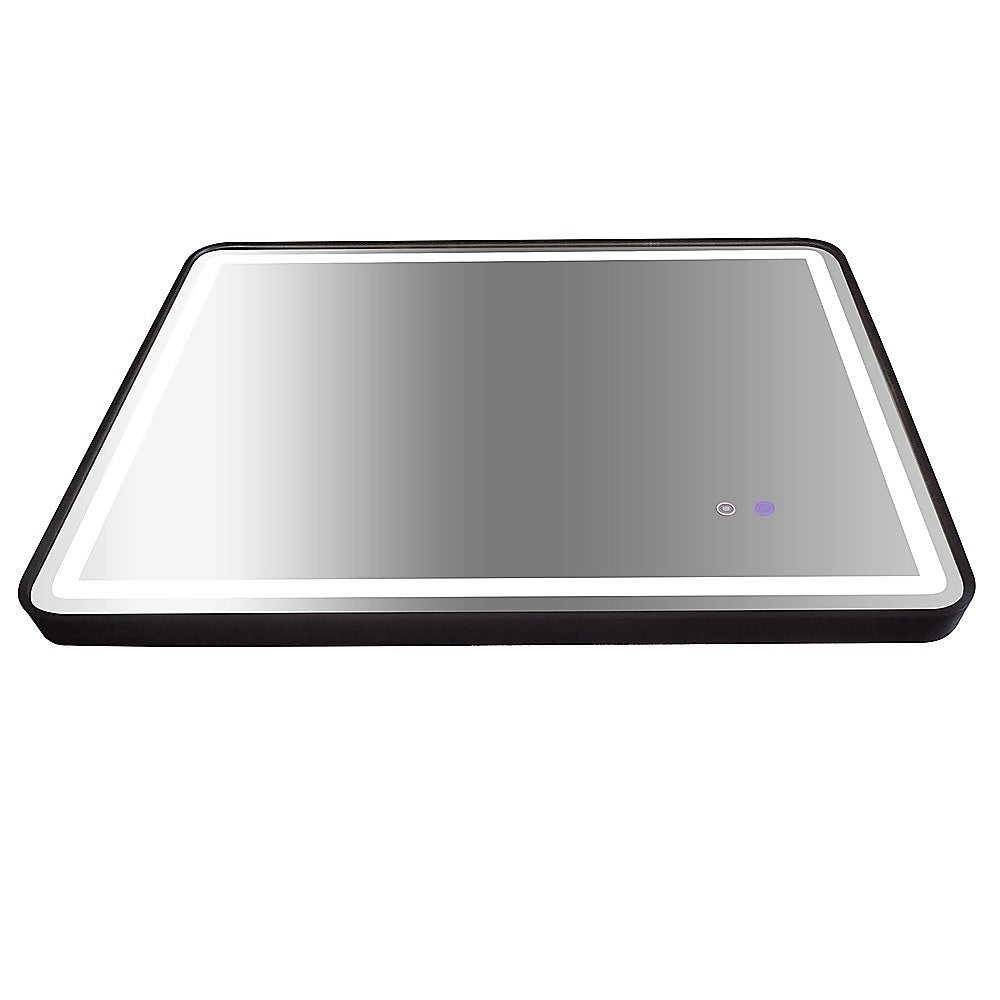 Rectangular Mirror LED Anti-Fog Illuminated Bathroom Living Room - 90x70cm 7