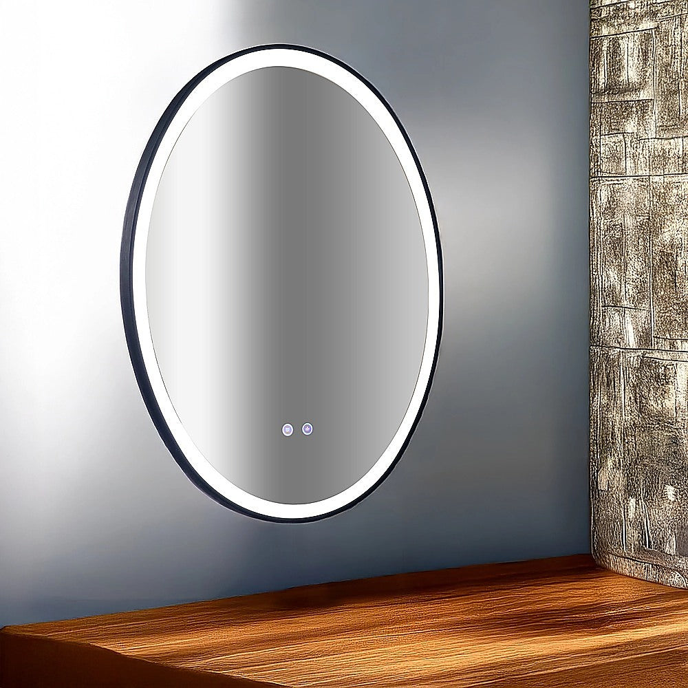 Oval Mirror LED Anti-Fog Illuminated Bathroom Living Room 5