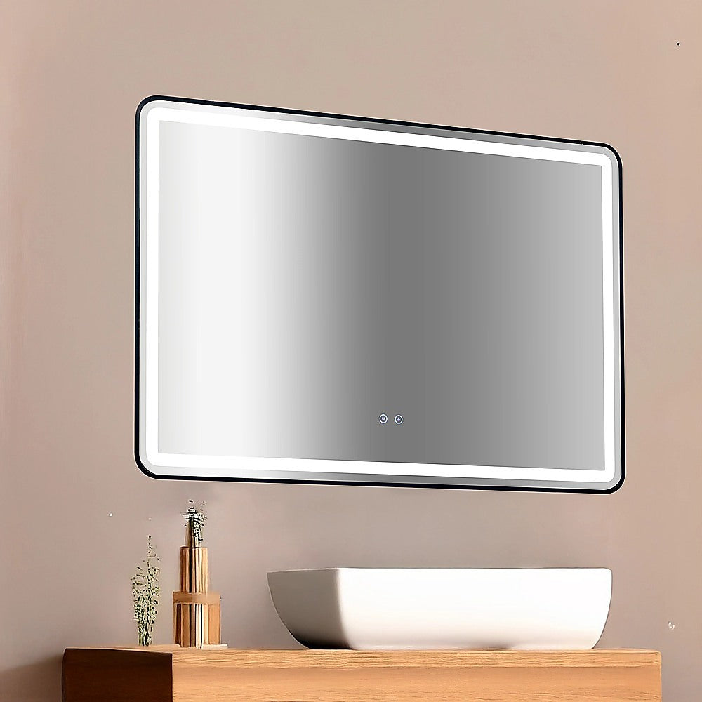 Rectangular Mirror LED Anti-Fog Illuminated Bathroom Living Room 5