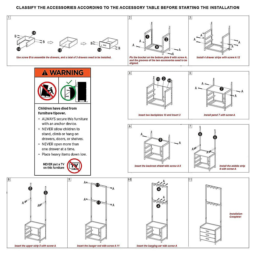 42x165cm Wooden Hall Stand Modern Style Minimalist Home Floor Coat Rack with Drawer 9