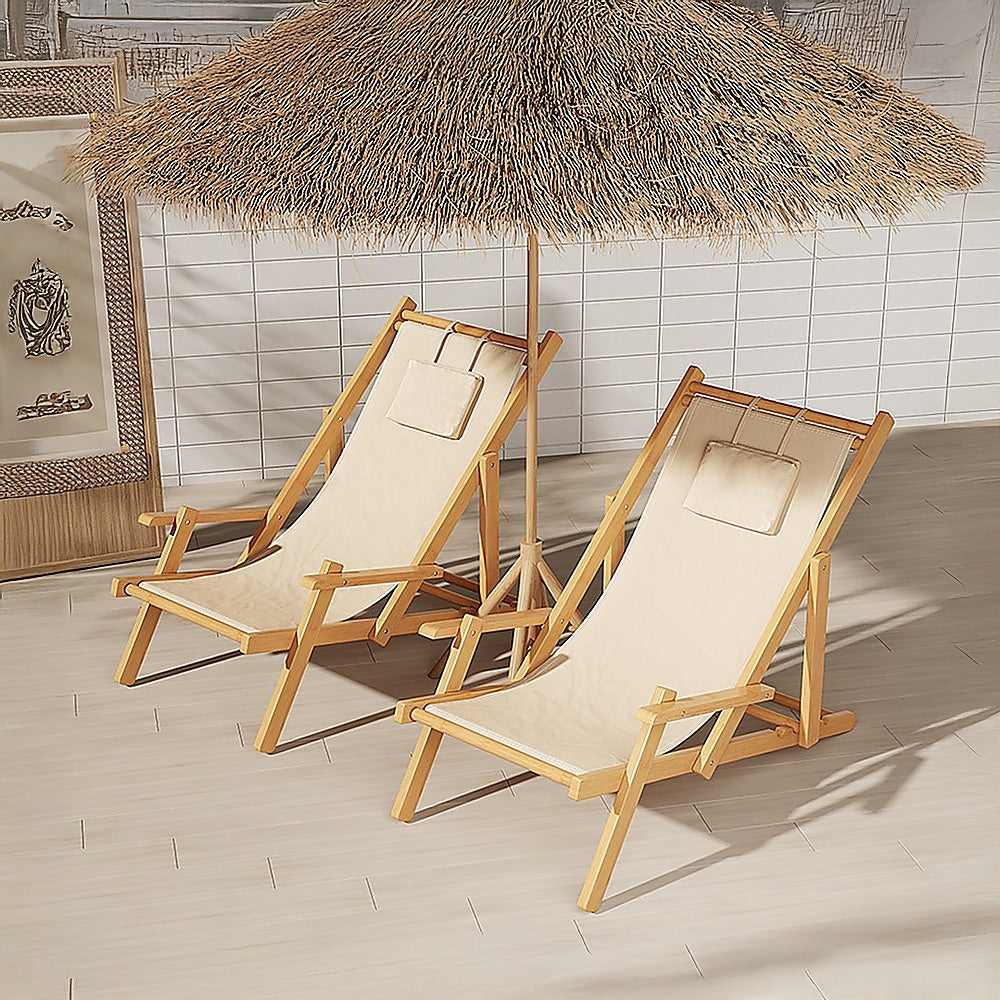 Premium Foldable Outdoor Sling Chair Patio Lounge 5