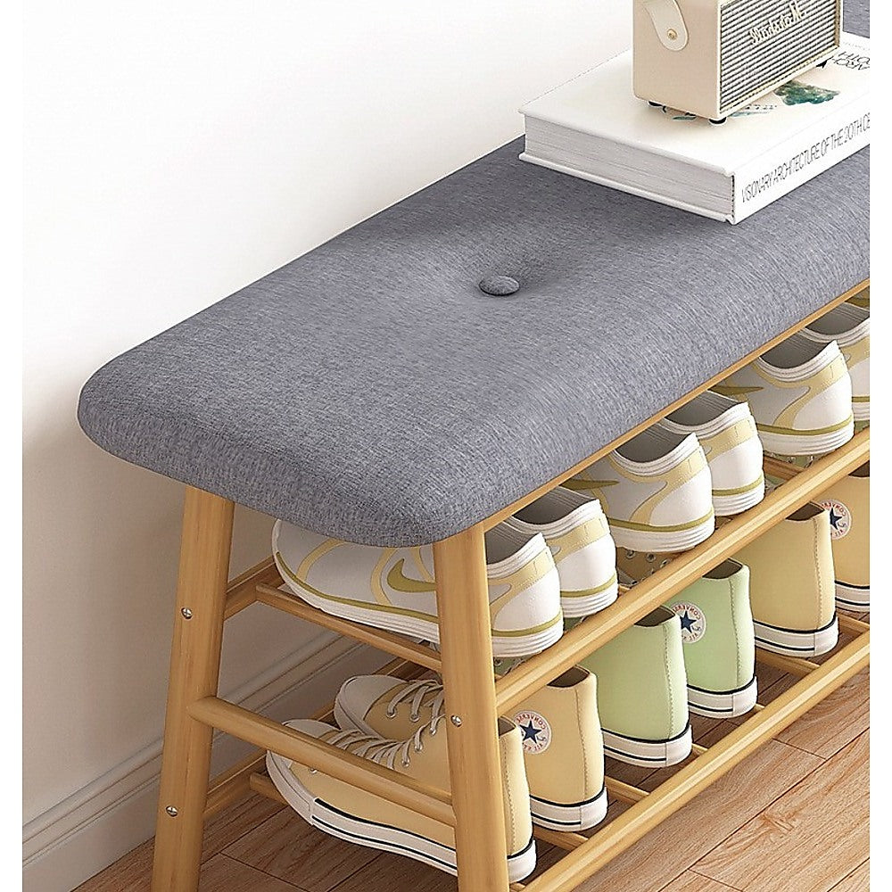 Shoe Stool Storage Rack Cabinet Multifunctional Space Saving 5