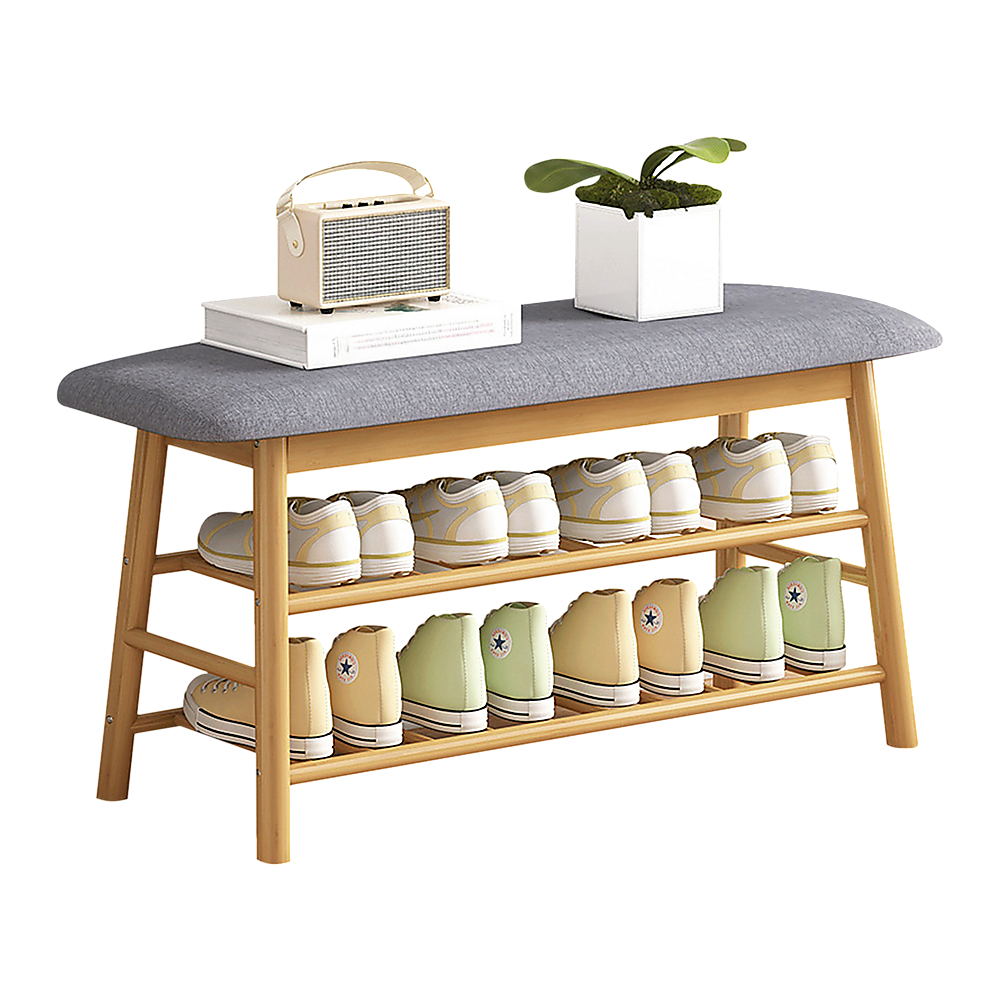 Shoe Stool Storage Rack Cabinet Multifunctional Space Saving 8