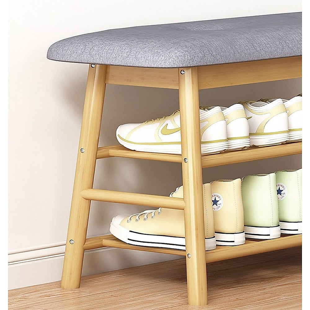 Shoe Stool Storage Rack Cabinet Multifunctional Space Saving 7