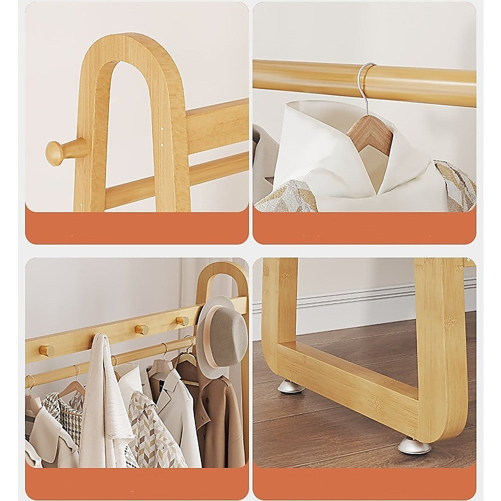 160x100cm Clothes Rack Slim Stylish Space Saving 3