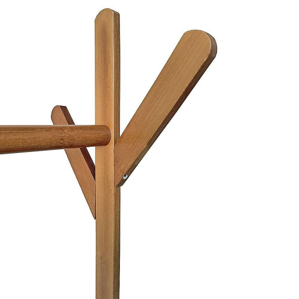 165x100cm Clothes Rack Stand Storage Shelves Modern Coat Tree 4