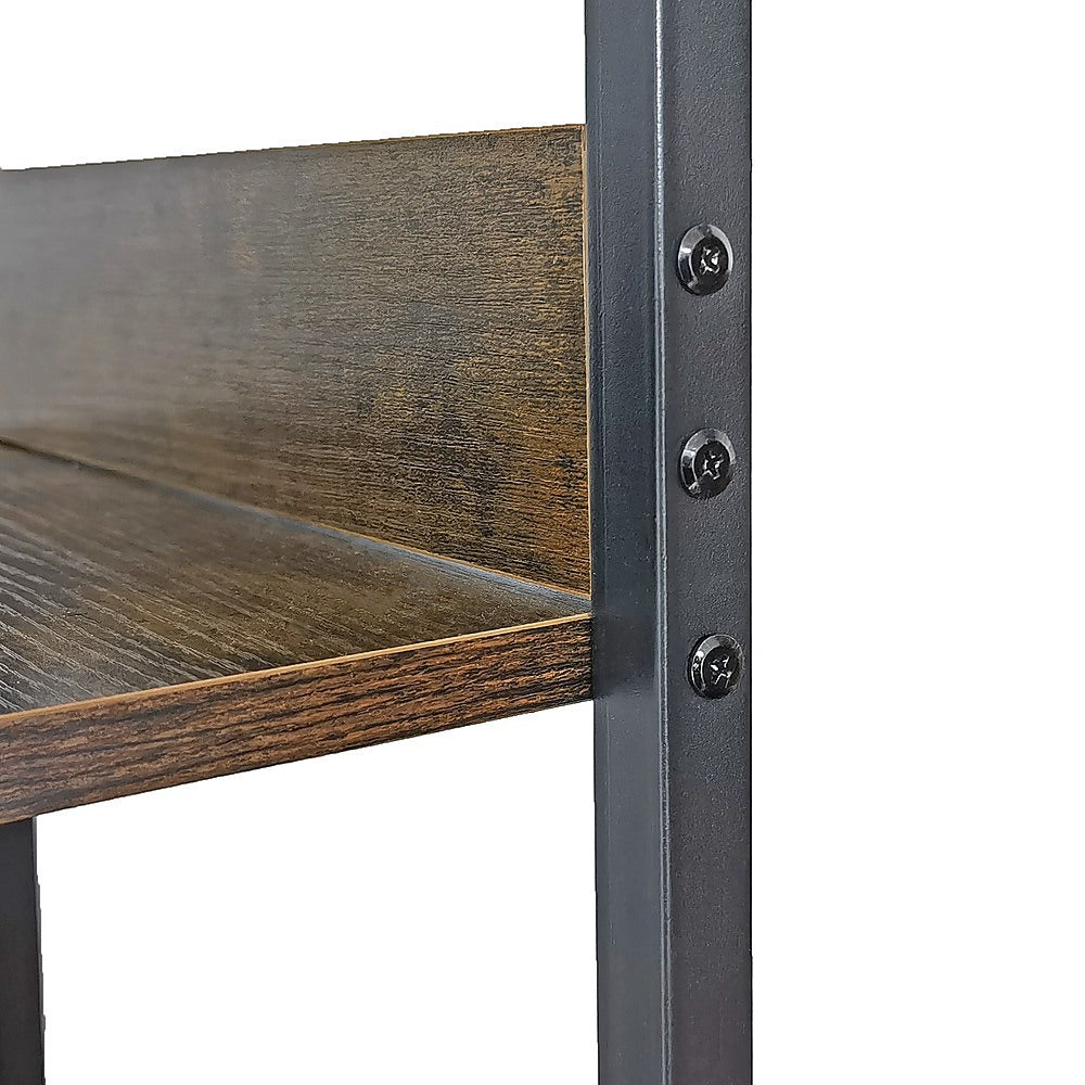 Sofa Side End Table Wooden Shelf Couch Living Nightstand 4