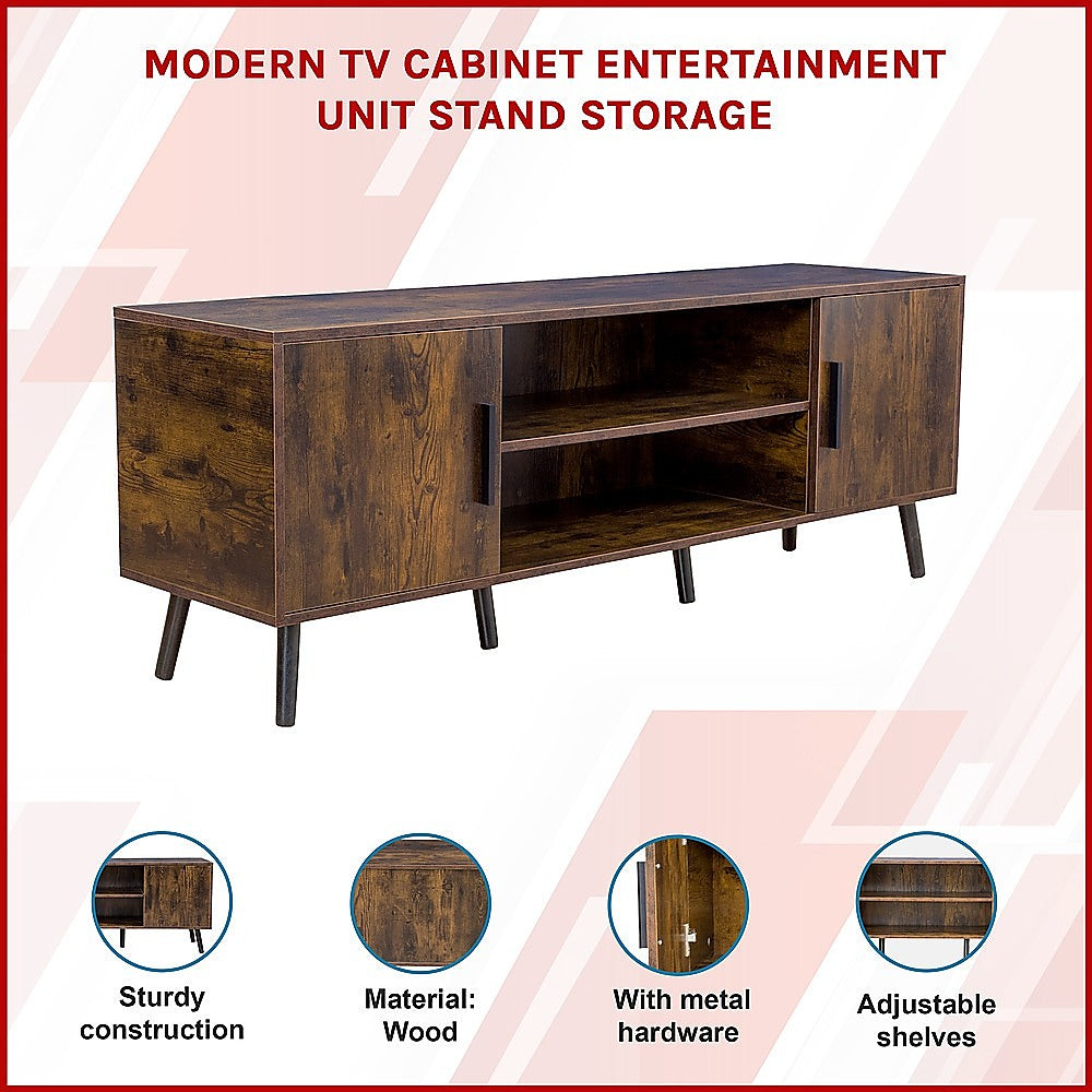 Modern TV Cabinet Entertainment Unit Stand Storage 3