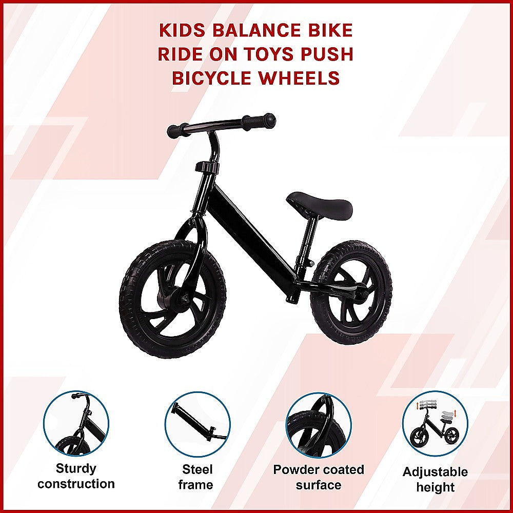 Kids Balance Bike Ride On Toys Push Bicycle Wheels 3
